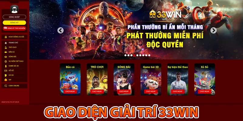 Giao Diện 33WIN: Thiết Kế Hiện Đại Và Thân Thiện Với Người Dùng